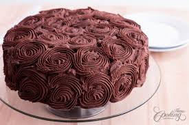 chocolate rose cake home cooking