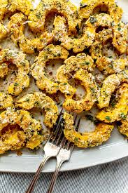 parmesan roasted delicata squash with