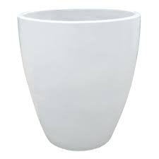 Powell White Ceramic Outdoor Planter Large