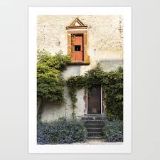 Rustic French Door With Lavender And