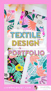 textile design portfolio how to build