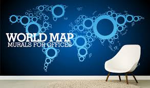 World Map Wallpaper In Your Offices