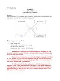 Try to support your answers with examples and reasons. Pt3 English Essay Test Assessment Behavior Modification