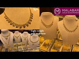 light weight gold necklace designs at