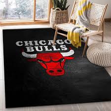 chicago bulls team logo nba living room