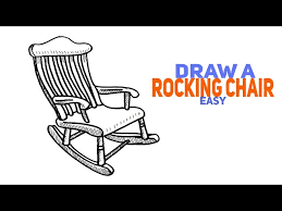how to draw a rocking chair easy you