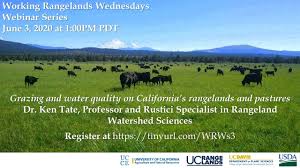 Land that naturally produces forage plants suitable for grazing but where rainfall is too. Ucce Programs During Covid 19 Rangeland Wednesdays Ken Tate Rangeland Water Quality Ucce Livestock Range Topics Anr Blogs