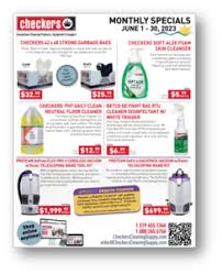 checkers cleaning supply newsletter