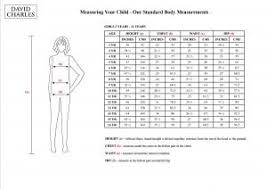 Girls Dress Size Chart By Age David Charles Childrenswear