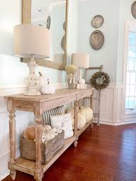 5 ways to style a wood console table