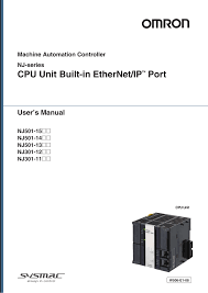 Nj Series Cpu Unit Built In Ethernet Ip Port User S Manual