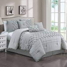 Grey Bed Comforter Queen Hot 60