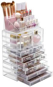 sorbus cosmetic makeup and jewelry storage case holder