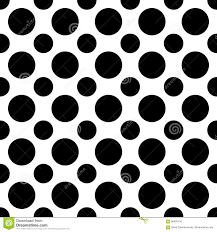 Seamless Black And White Polka Dot Pattern Halftone Vector