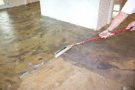 How We Stained Our Concrete Floors