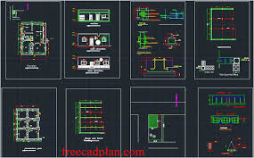 single family house dwg plan and