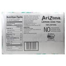 arizona ice tea with lemon flavor 24