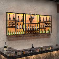 Bar Counter Wine Rack Iron Art