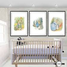 peter rabbit nursery decor wall prints