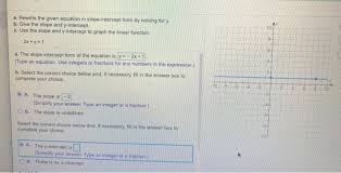 Rewrite The Given Equation