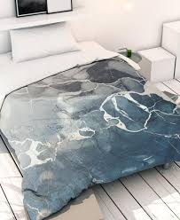 Blue Sea Marble Bed Linen Juniqe