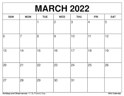 free printable march 2023 calendar