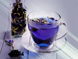 blue pea flower tea or blue tea