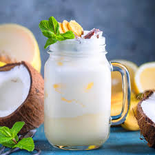 pina colada with pineapple coconut
