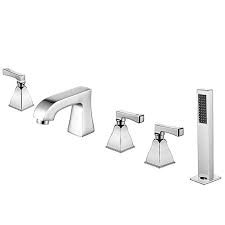 3 Handles Roman Tub Faucet Set