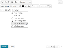 Inserting Equations In The Html Editor