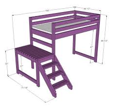 Camp Loft Bed With Stair Junior Height