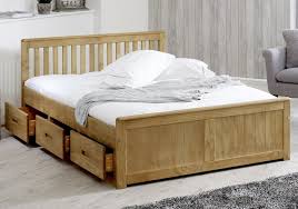 4ft Wooden Bed With 6 Storage Drawers