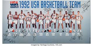 Ten teams from across the americas battled to determine the four teams that would earn a trip to the 1992 summer olympics in barcelona. 1992 Dream Team Signed Poster Fischer Collection Basketball Lot 82354 Heritage Auctions
