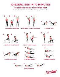 10 exercises in 10 minutes