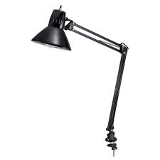 Unbranded 36 In Black Metal Swing Arm Led Desk Lamp With Clamp Vlf100 The Home Depot