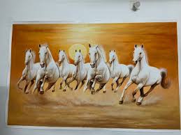 Buy Seven Running Horses In Left