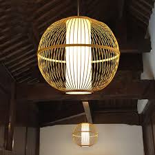 New China Birdcage Pendant Light Bamboo Round Pendant Lamps Restaurant Round Wood Japanese Tatami Club Project Retro Lamps Vintage Lighting Home Lighting From James19198 175 12 Dhgate Com