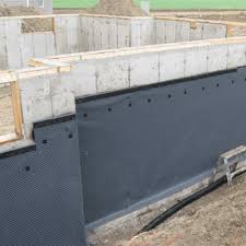 Basement waterproofing specialists foundation repair saving a wall. Dry Up Dimple Board Resch Enterprises