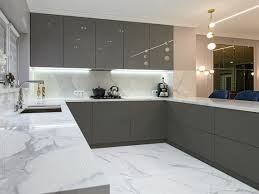 Gloss Grey Kitchen Cabinets Frameless