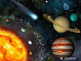 Wall Mural Realistic 3d Solar System