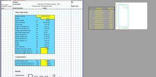 steel column design spreadsheet