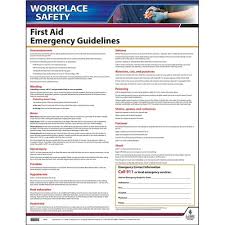 First Aid Guidelines Instructional Chart