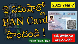 how to apply pan card free 2022 apply