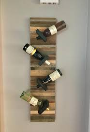Reclaimed Barn Wood Wall Art Wine Rack
