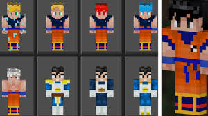 dragonball skin pack 1 19 mcpe