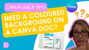 coloured background on a canva doc