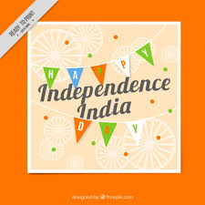 India Independence Day Greeting Card Vector Free Download