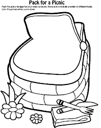 Each printable coloring page is available for your own personal use courtesy of make and takes. Pack For A Picnic Coloring Page Crayola Com