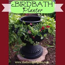 How To Make A Birdbath Planter Www