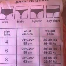 Nwt Little Girls Underwear Panty Briefs Sz 4 Nwt